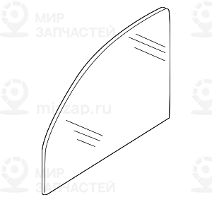 Боковое стекло Л Пд двери зеленое
 BMW 51337289091
