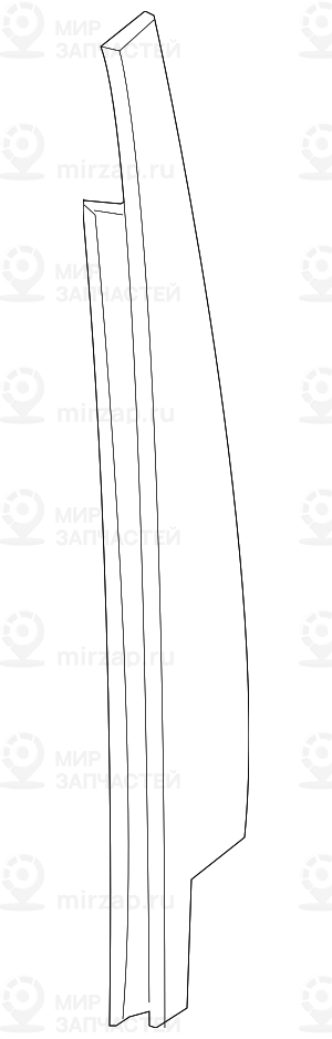 Blende Fensterrahmen B-Sдule Tьr Vo. Li.
 BMW 51337317789