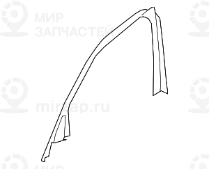 Уплотнитель рамы окна Л Пд Внутр TOP HIFI
 BMW 51337323509