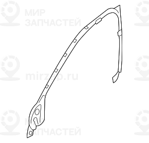 Abdeckung Fensterrahmen Tьr Vorn Links
 BMW 51337350497