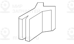 Уплотнитель Замык.щитка Двери Л Пд
 BMW 51337476325