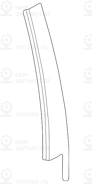 Накладка оконной рамы двери Л Зд GLANZSCHWARZ
 BMW 51342695289