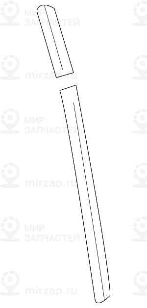 Накладка направл.стойки стекла Л Наруж
 BMW 51348159877