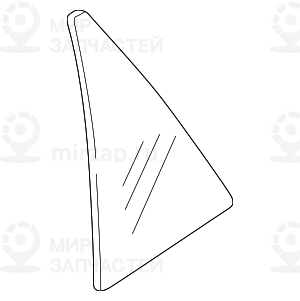 Стекло двери неподвижное schwarz Л
 BMW 51348249929