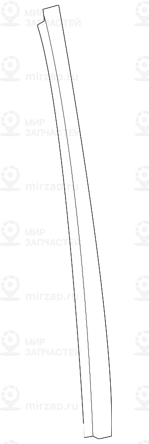 Накладка направляющей стойки стекла Л SCHWARZMATT
 BMW 51353427647