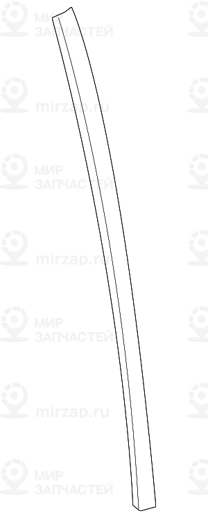 Накладка направляющей стойки стекла П SCHWARZ
 BMW 51357136960