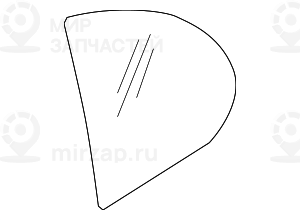 Боковое стекло П двери неподвиж. grьn IR
 BMW 51357177854