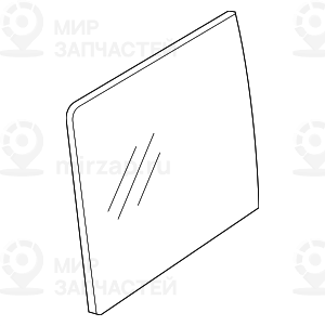 Боковое стекло П Зд двери зеленое
 BMW 51357179604