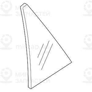 Стекло Двери Неподвижное Gruen Л
 BMW 51357179683