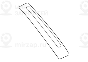 Накладка окон.рамы/зад.стойки двери П Зд GLANZSCHWARZ
 BMW 51357187210