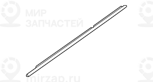 Защитный молдинг шахты Л Зд Наруж GLANZSCHWARZ
 BMW 51357187217