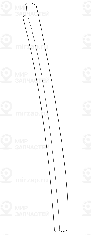 Накладка направл.стойки стекла П Наруж
 BMW 51357258302