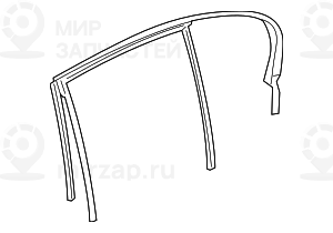 Fensterfьhrung Tьr Hinten Links
 BMW 51357381281