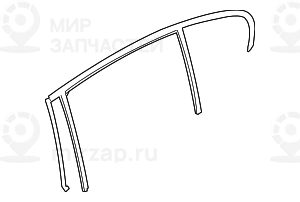 Fensterfьhrung Tьr Hinten Rechts
 BMW 51357414534