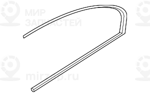 ОКОННАЯ РАМА ЗД ДВЕРИ ЛЕВАЯ ХРОМ
 BMW 51357437857