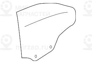 Боковое стекло, зеленое П Зд
 BMW 51377128386