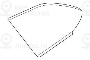 Боковое стекло п зд
 BMW 51377259714