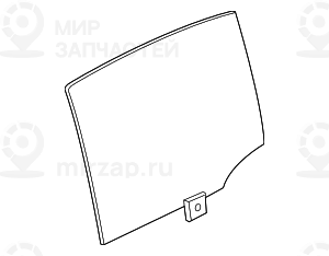 Seitenscheibe Grьn Tьr Hinten Rechts
 BMW 51377375190