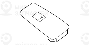 Накладка выключателя на стор.водит.Пд SCHWARZ
 BMW 51413415803