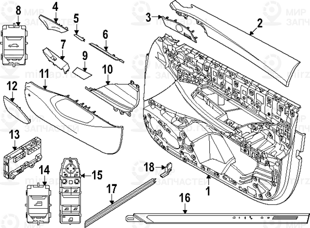 Запчасть BMW 51415A93713