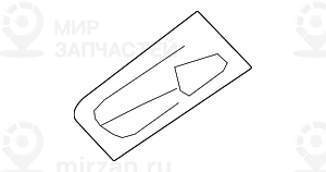 Накладка ручки привода замка двери Л Пд SCHWARZ
 BMW 51417210853