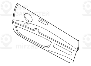 Подлокотник Л Пд SCHWARZ
 BMW 51417279295