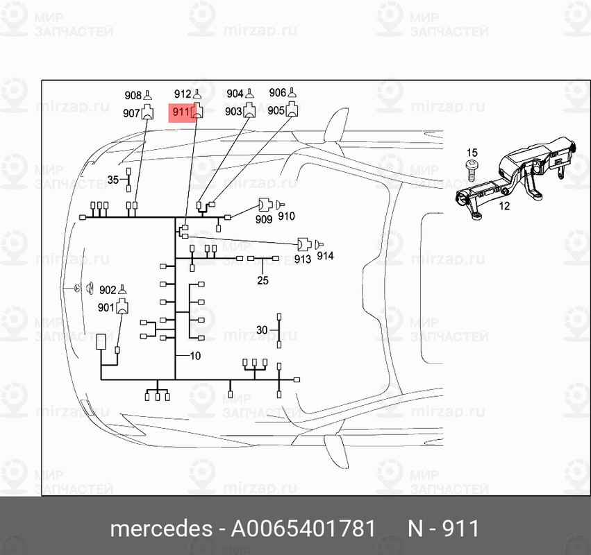 Запчасть Mercedes-Benz A0065401781