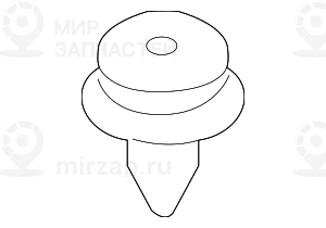 Clip Mit Dichtscheibe Natur
 BMW 51417419124