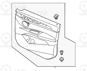 Tгјrverkleidung Vorn Rechts
 BMW 51418069404
