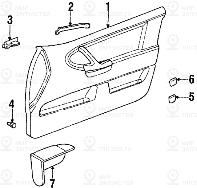 Колпачок панели обшивки двери SCHWARZ
 BMW 51418132984