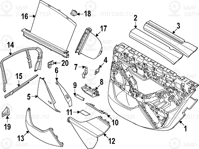 Запчасть BMW 51425A94053