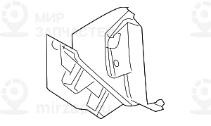 Накладка Л Нж SCHWARZ
 BMW 51436954911
