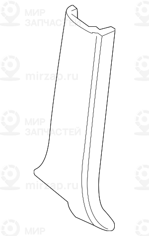 Накладка центральной стойки Л Нж SCHWARZ
 BMW 51436971871