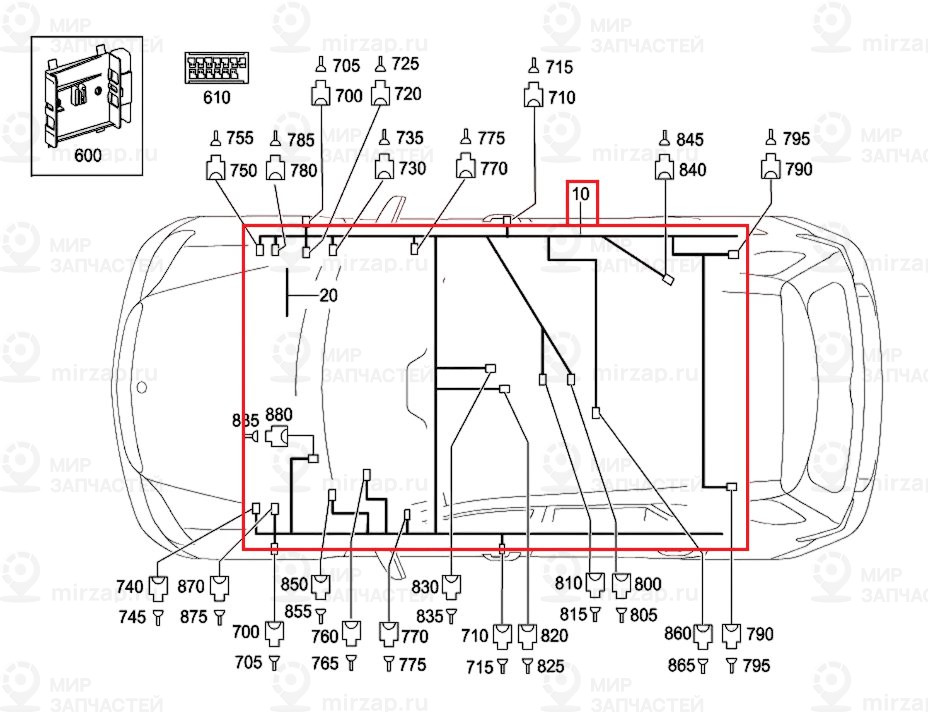 Запчасть Mercedes-Benz A1644406905