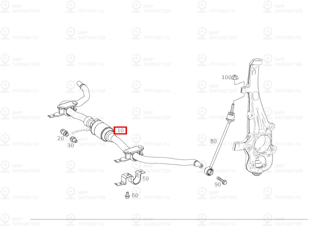 Торсион
 Mercedes-Benz A1663231465