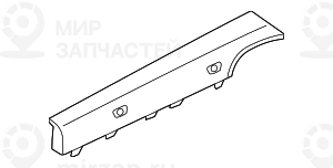 Облицовка пояса кузова Л SCHWARZ
 BMW 51439150925