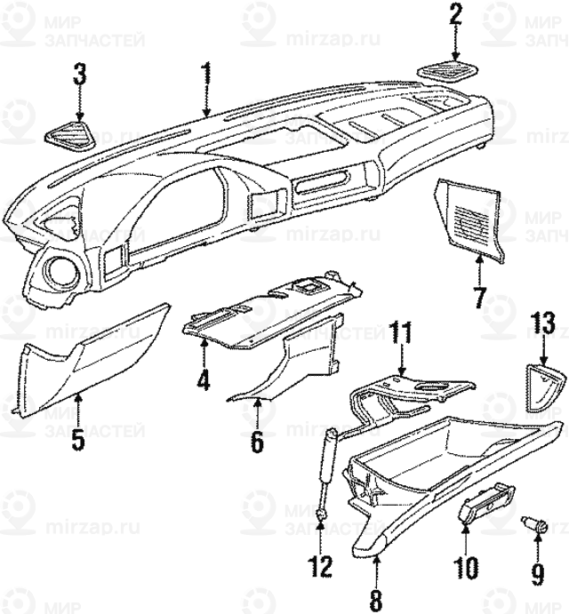 Облицовка П Нж
 BMW 51451973674