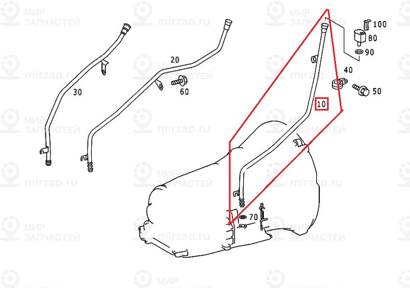 Трубка маслозаливная
 Mercedes-Benz A1702700284