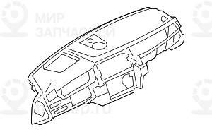 облицовка панели приборов ELFENBEINWEISS
 BMW 51459199049