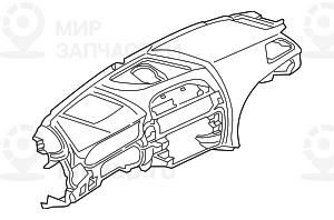 Облицовка панели приборов кожа SCHWARZ
 BMW 51459241026