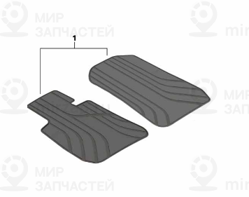 Ножные коврики всепогодные пд
 BMW 51472311000