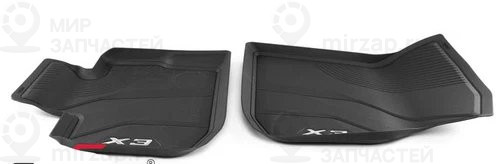 Коврики салона передние, резиновые с бортом BMW 51472450514