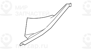 Защитная планка порога Л Зд Внутр SCHWARZ
 BMW 51477066629