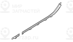 Защитная планка порога П Внутр ANTHRAZIT
 BMW 51477073886