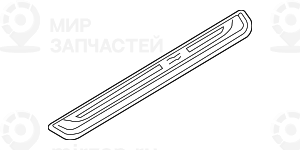 Накладка порога П TITAN II DUNKEL
 BMW 51477079960