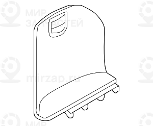 Клапан в обшивке багажного отделения П BASALTGRAU HELL
 BMW 51477149204