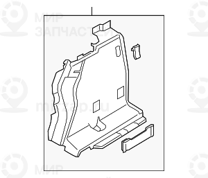 Обшивка багажного отделения п
 BMW 51477273738