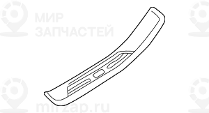 Накладка порога П Зд SCHWARZ
 BMW 51478178124