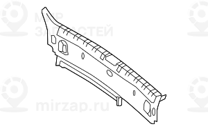 Обшивка багажного отделения Зд Нж SCHWARZ
 BMW 51478223560