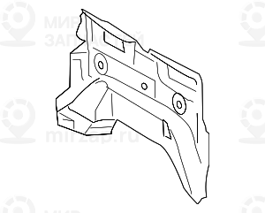 Звукоизоляция моторного отсека Ср
 BMW 51487158431